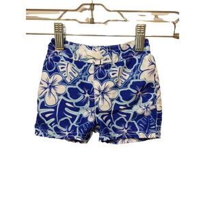 SWIM Trunks  3-6 Month Blue/White   Polyester Spandex